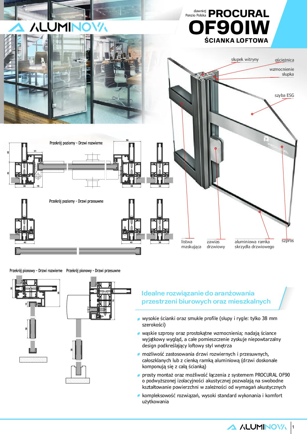 Aluminova OF90IW loft prospekt pdf