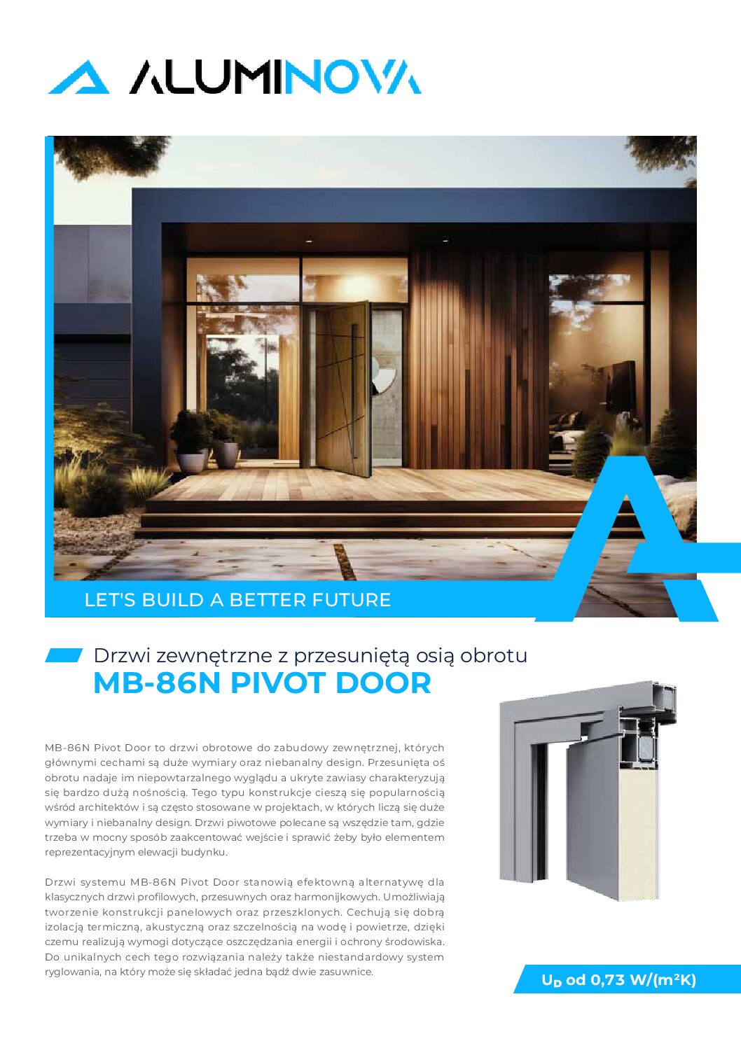 Aluminova MB 86N Pivot Door A4 PL pdf